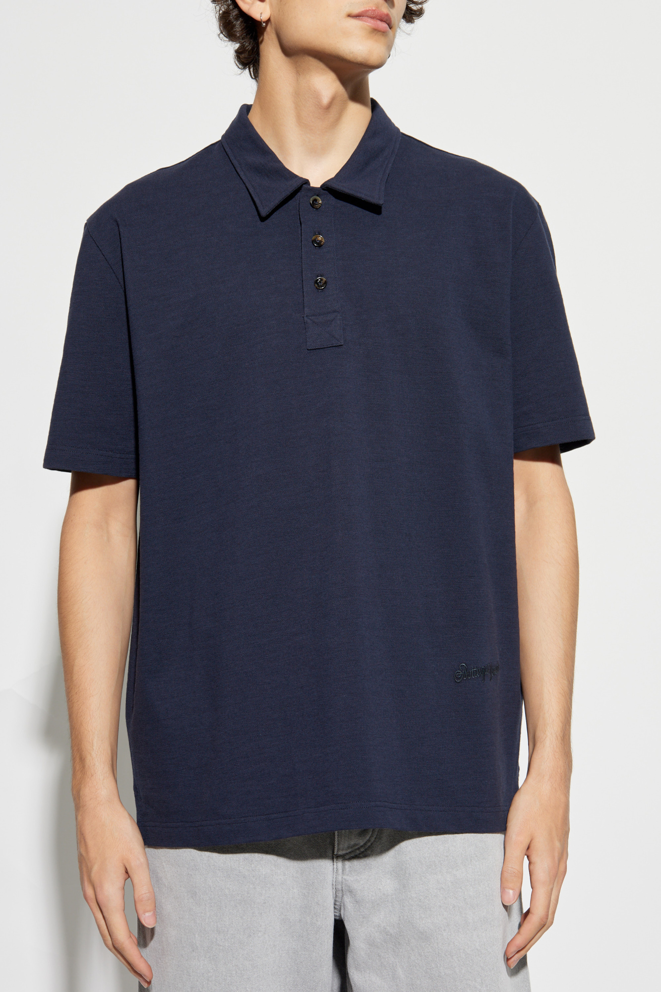Tシャツ・カットソー BOTTEGA VENETA Embroidered Cotton Blend Polo Shirt Bottega Veneta Embroidered Cotton-Blend Polo | Saks Fifth Avenue